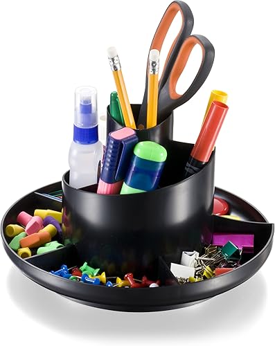 Miniatura 5 de Officemate Organizador rotativo reciclado negro 26250