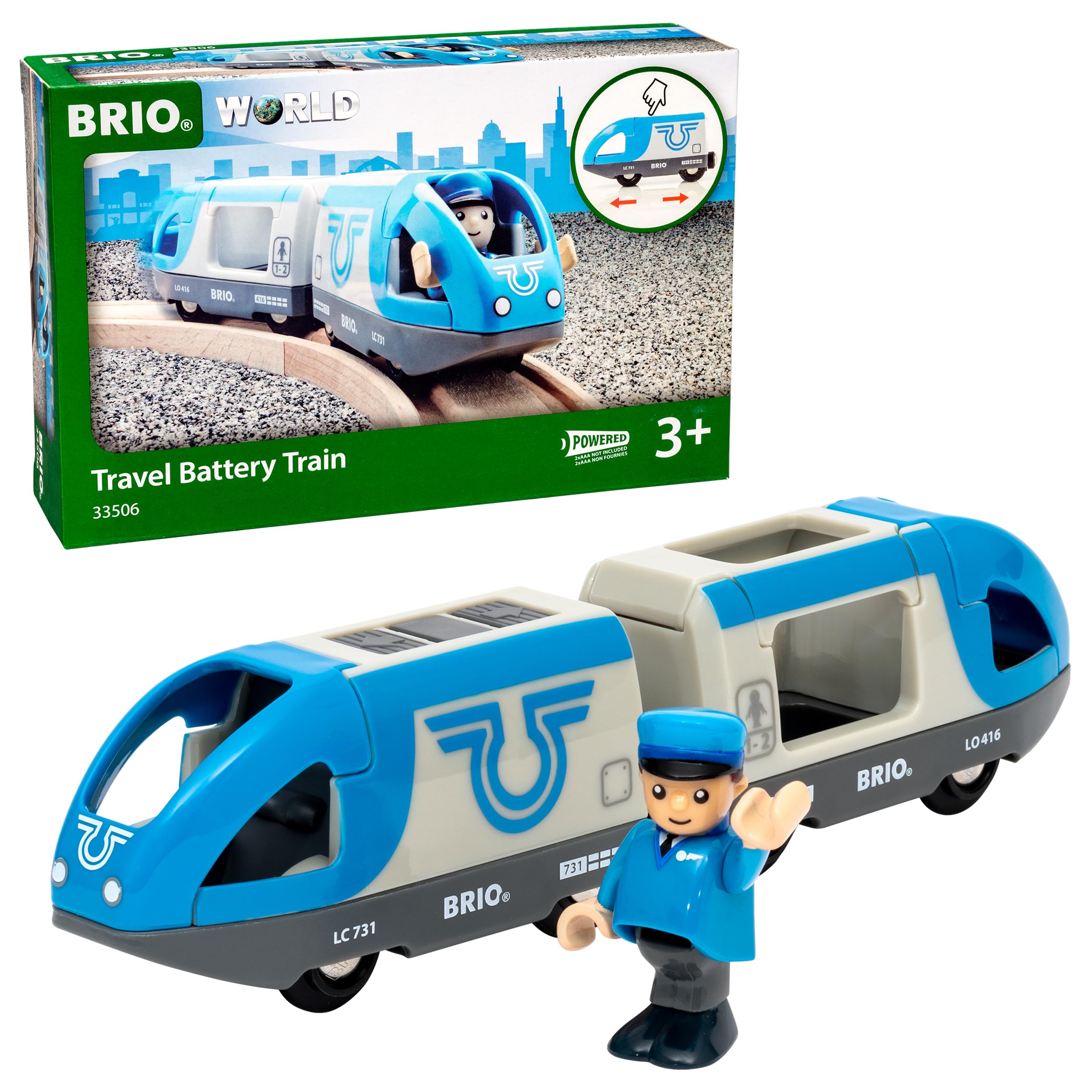 BRIO Blauer Reisezug (Batterielok)