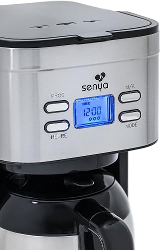 Senya caffettiera programmabile isotermica acciaio inossidabile Hot Coffee selezione gusti V2, 1,2L - 4