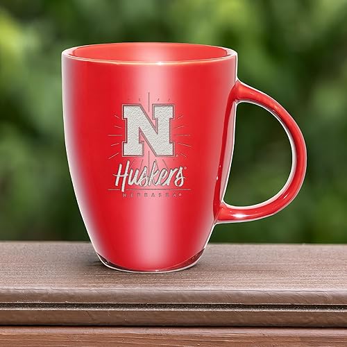 Vista 424 de Rico Industries NCAA - Taza de cerámica con grabado láser, 18 onzas, café y té