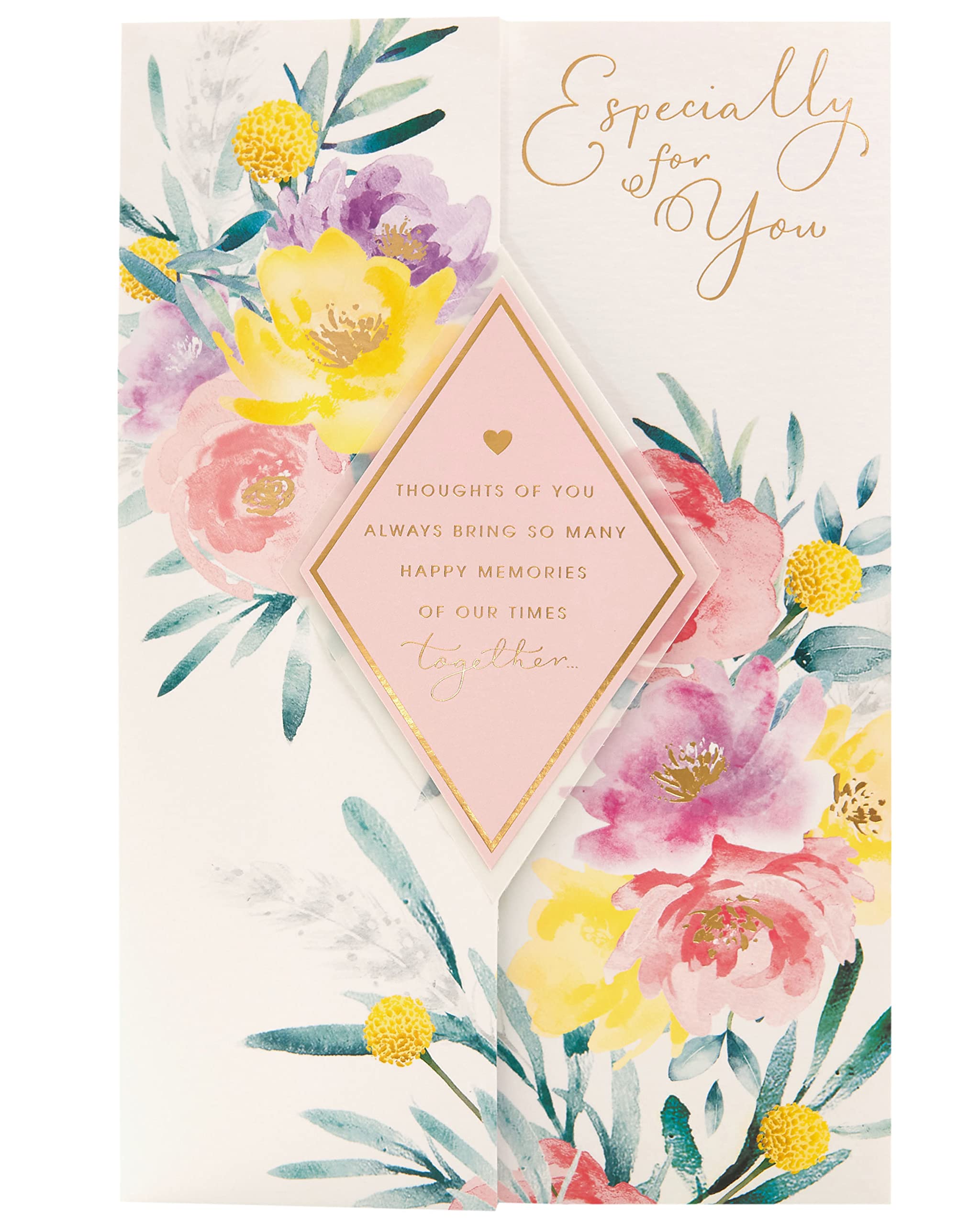 UK Greetings Mother's Day Card With Envelope - Beautiful Floral Design, Multi, 178x273mm