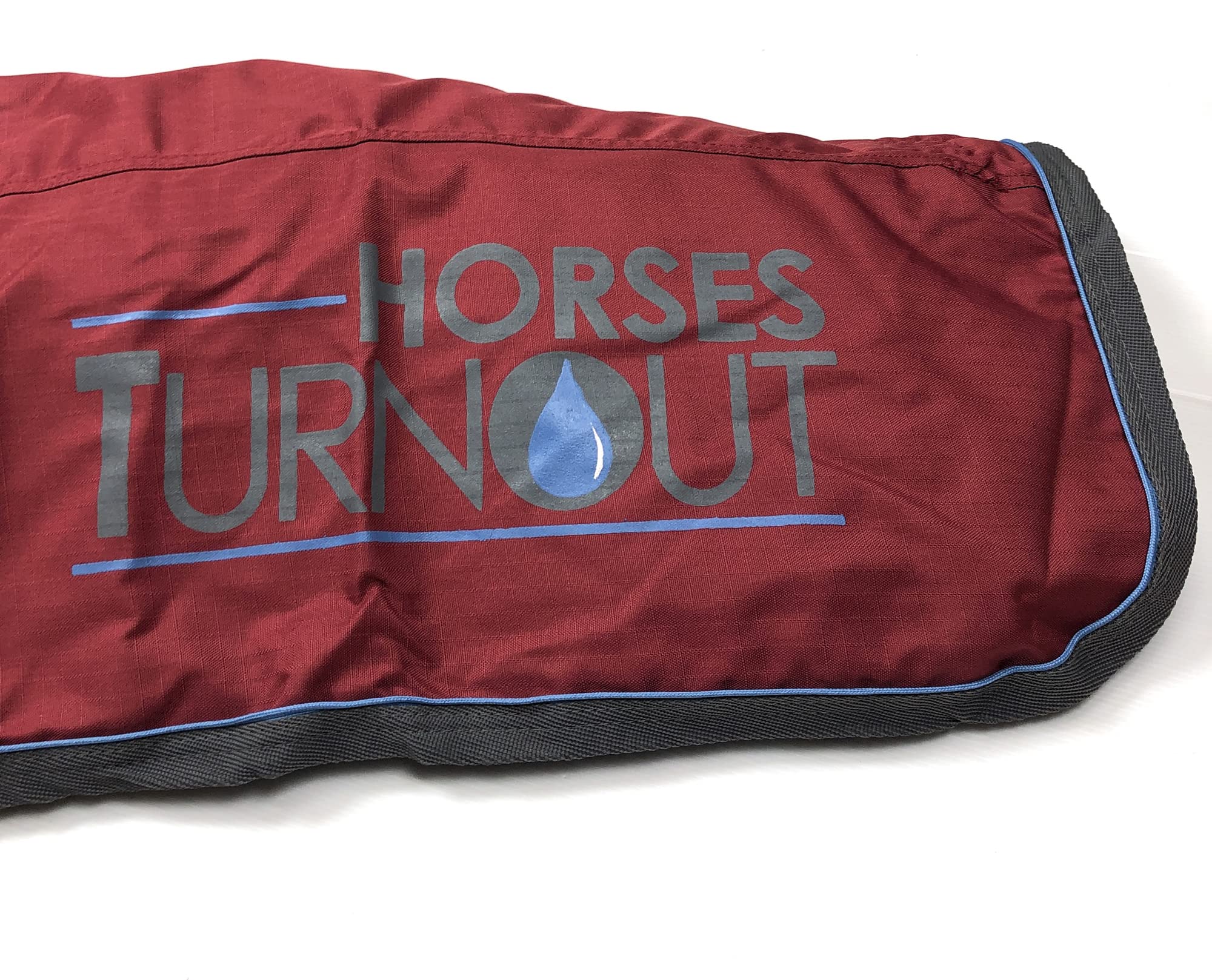 Horses, Coperta da Paddock per Cavallo Turnout 400 gr, Impermeabile, Resistente, Imbottita, con Cinghie ad Incrocio, BORDEAUX, 155 cm