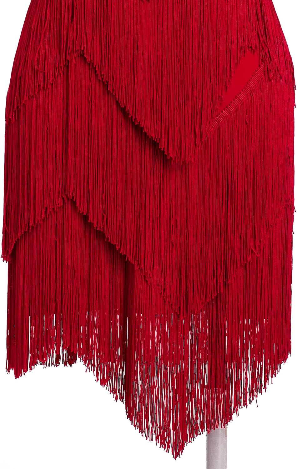 IDOPIP Women Latin Dance Dress Sequin Tassel Fringe Flapper Dress 1920s Gatsby Salsa Tango Jazz Ballroom Dancing Costume