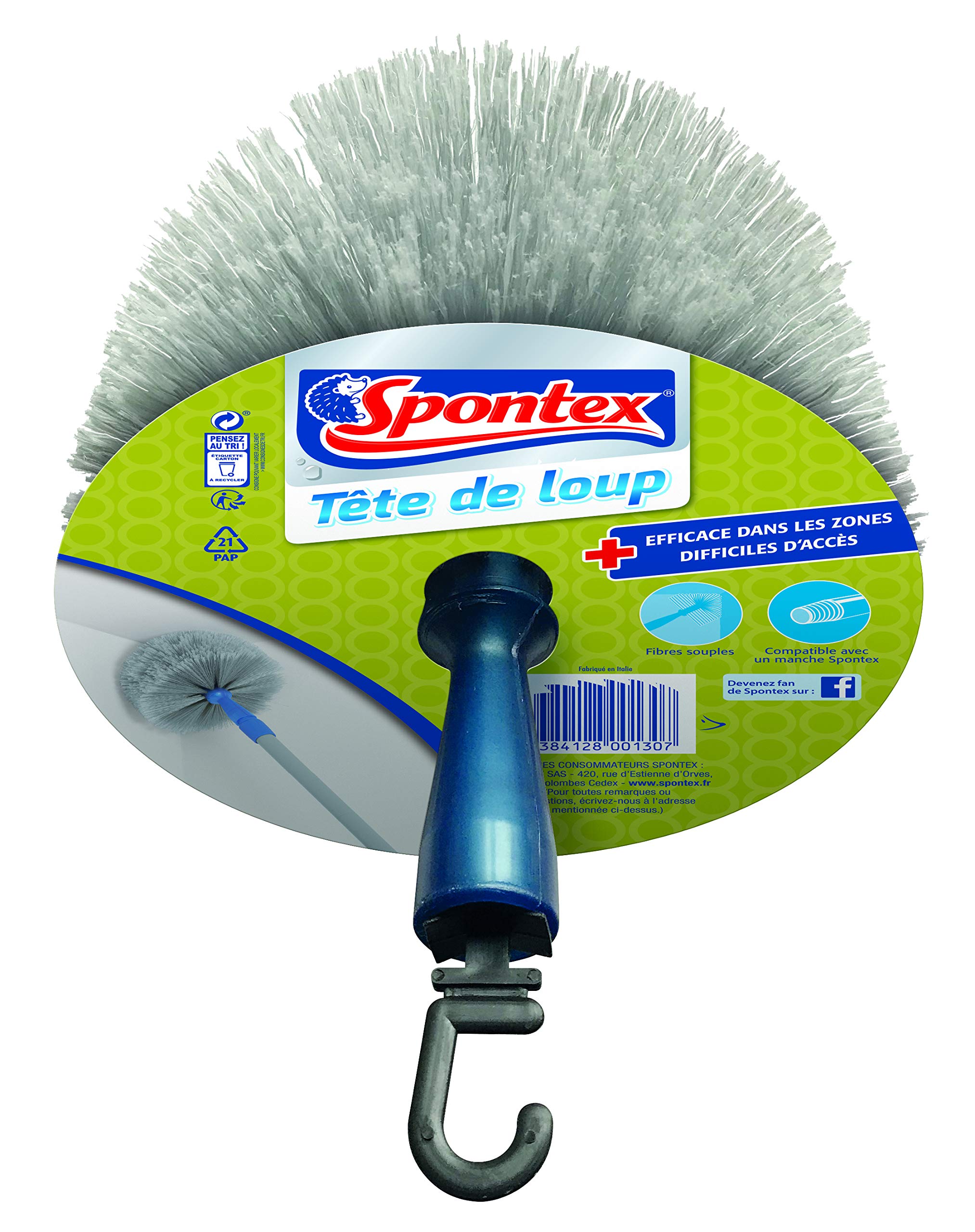 Spontex Wolf Head with Soft Fibres for Dusting Practical/Effective/Ideal for Difficult Areas - 1 Unit