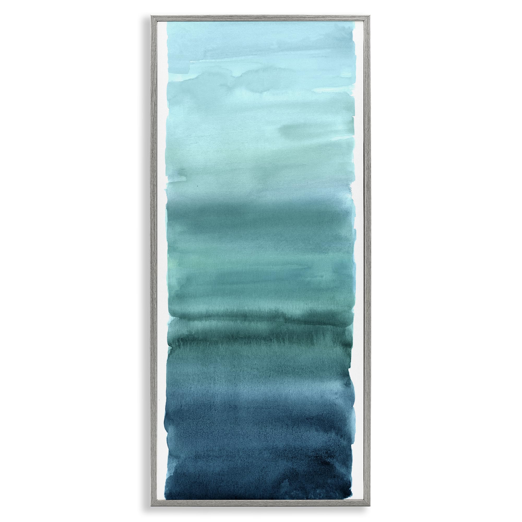 Stupell Industries Farmhouse Gray (Textured) 'Cerulean Blend Gradient'| Framed Giclee Art