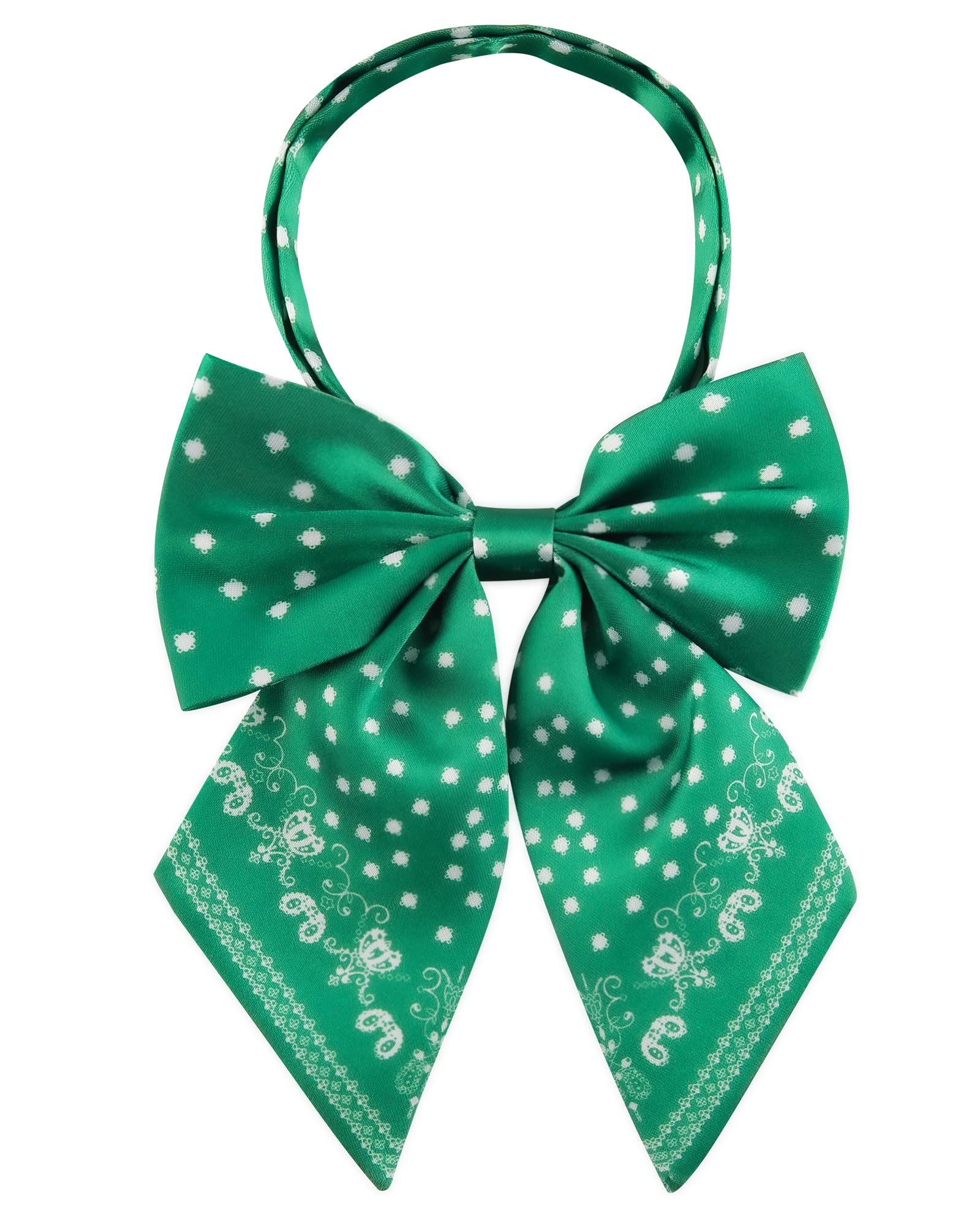 AWAYTR Ladies Adjustable Pre Tied Bowtie - Solid Color Bow Ties for Women