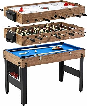 48" Indoor Combo Game Table 3 in 1, Conversion-Top Table