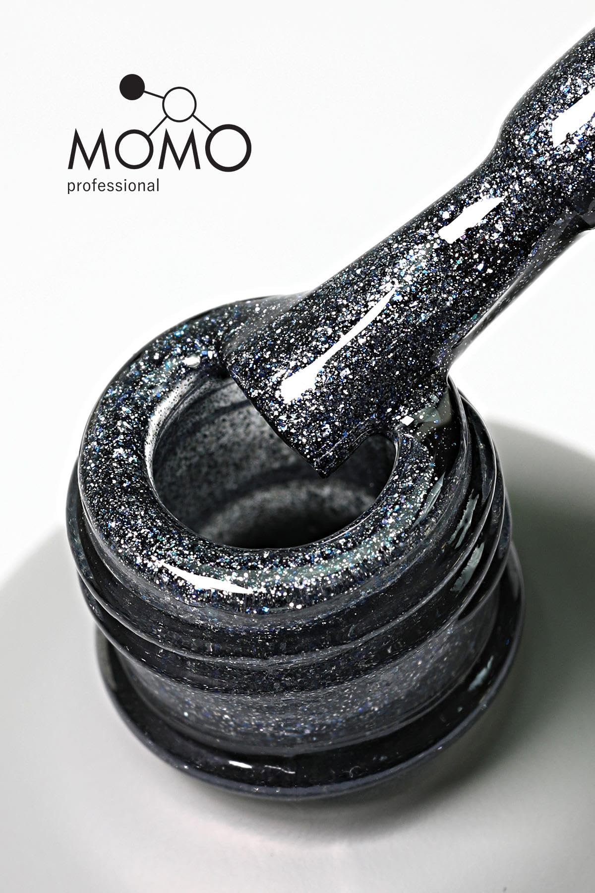 MOMO professional Kalıcı Oje S029 Parıltılı Küllü Gri 14 ml