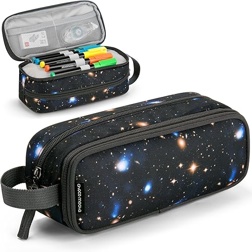 Miniatura 26 de Estuche para lápices Choco Mocha para niños, estuche con cierre suave para niños, estuche para lápices para niños para la escuela, bolsa de lápices