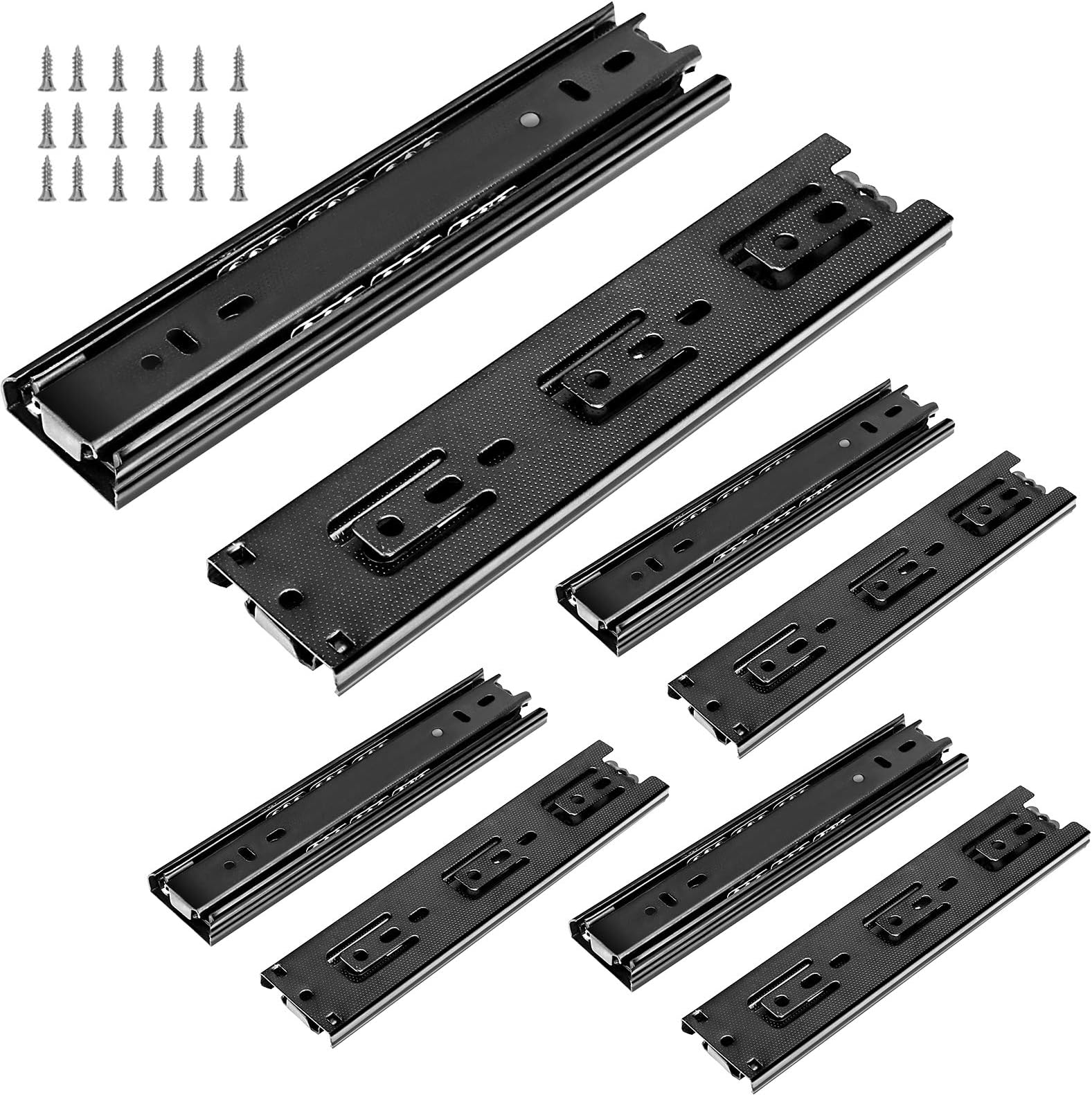 Rieles Para Cajones Extension Completa Reforzada, Corredera Para