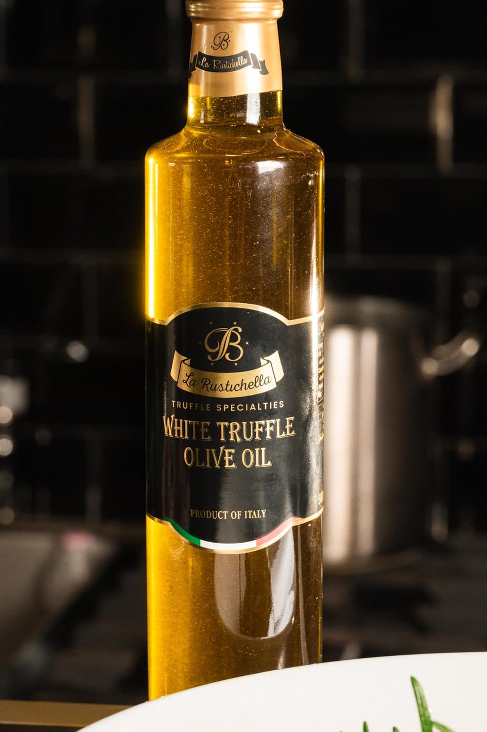 La Rustichella - White Truffle Olive Oil 25.36 fl oz (750 ml) - 100% Made in Italy | Vegan, Gluten-Free, Cholesterol-Free
