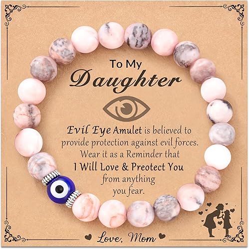 Easter Gifts Sunflower Natural Stone Bracelet Gifts for TeenGirls with Quotes Card