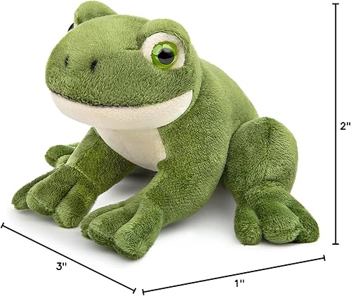 Miniatura 9 de ZHONGXIN MADE Simulation Frog Plush Toy - 6.3" Lifelike Green Frog Stuffed Animals Reptilian Plushie Toys, Super Soft Plush Dolls for Kids Stuffed