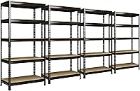 Vista 40 de PrimeZone Estantes de Almacenamiento Resistentes de 48" x 24" x 72" - Estantería de Almacenamiento de Garaje Ajustable de 5 Niveles, Unidad