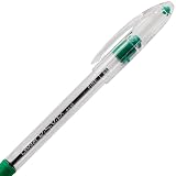 Pentel RSVP Ballpoint Pen, (0.7mm) Fine Line, Green Ink, Box of 12 (BK90-D) – view 5