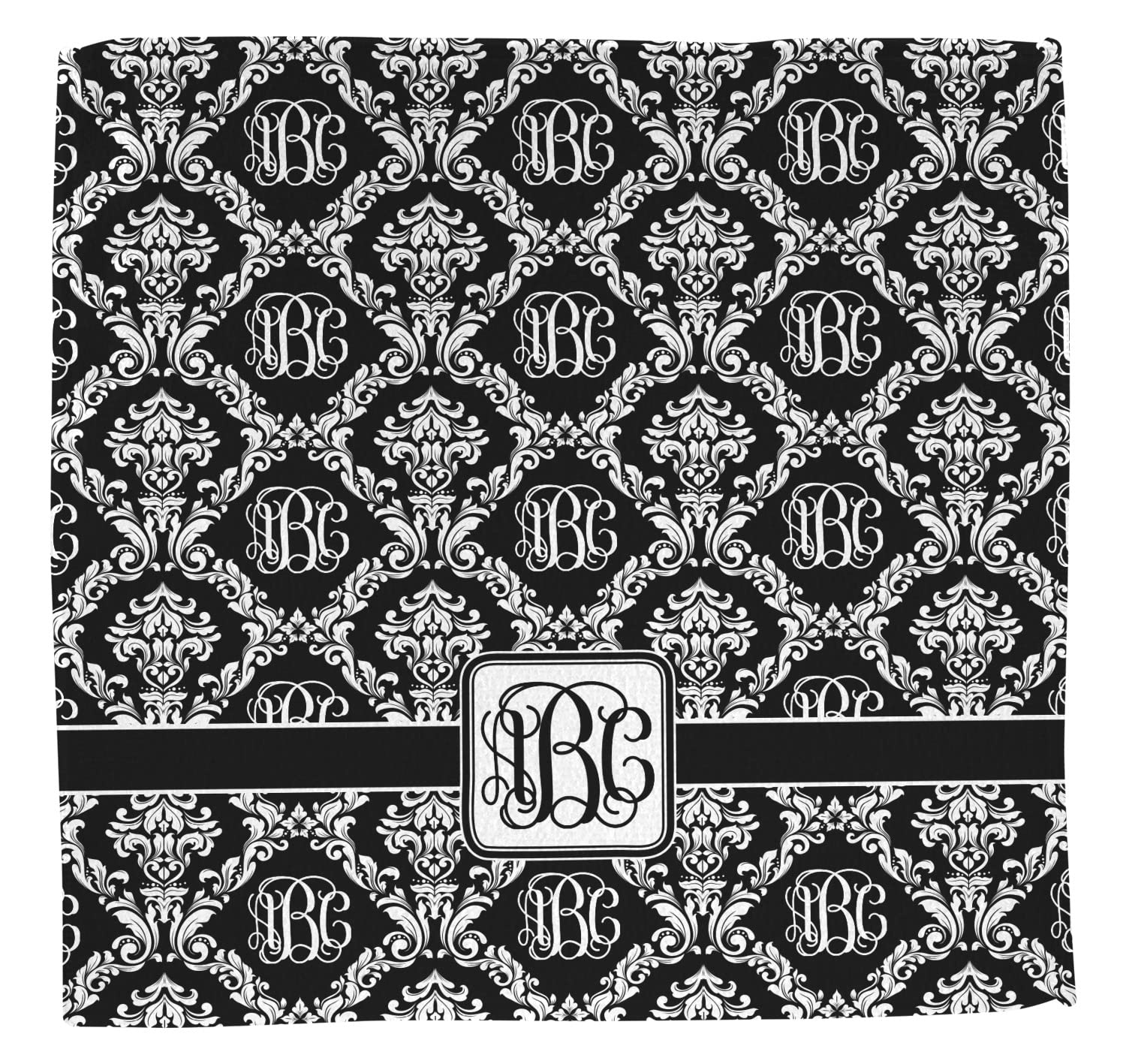 YouCustomizeIt Personalized Monogrammed Damask Washcloth