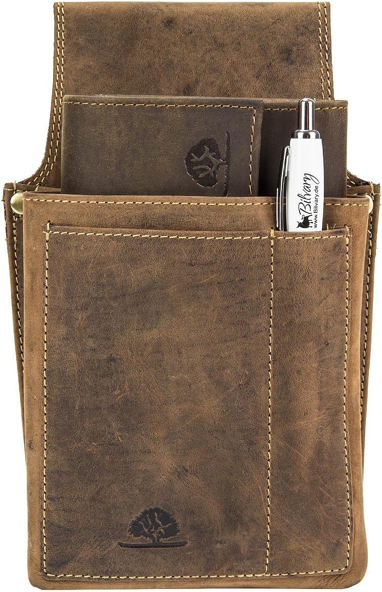 Waiter/Waitress Leather Holster Bag, Money Bag, Wallet, Long with Large Coin Compartment Size XXL