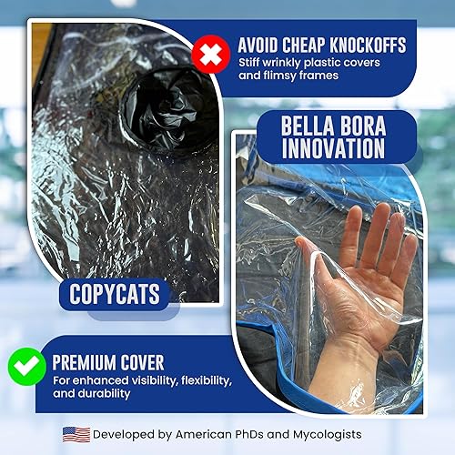 Miniatura 3 de Caja de cultivo de hongos Still Air Box Mycology (resistente) Campana de humo de flujo alternativo a laminar para suministros de micología de