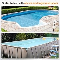 Vista 9 de VINGLI - Aspiradora de piscina automática, barredora de piscina para natación, aspirador de bichos espeluznantes con mangueras de 33 pies
