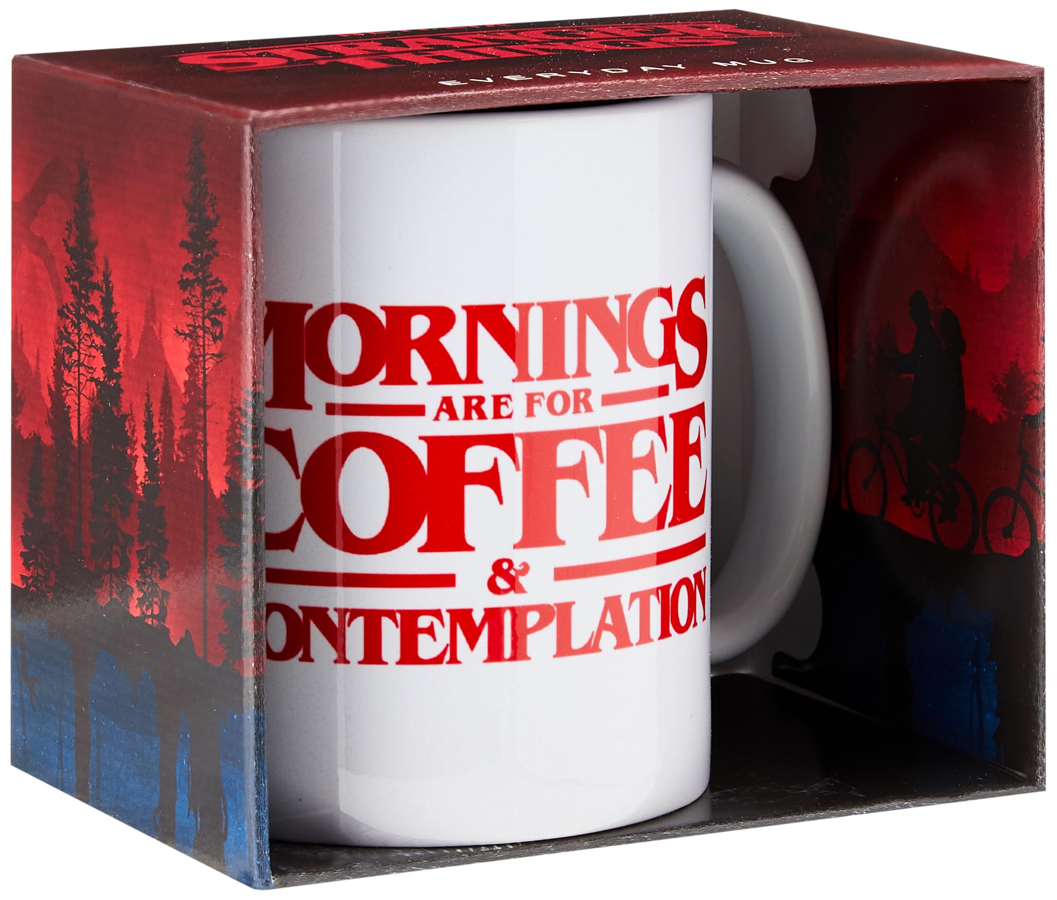 Taza Stranger Things - Cappuccino 630 Ml Con Diseño 'The World Is Turning Upside Down'