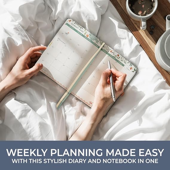 Boxclever Press Everyday 2026 Diary runs Jan - Dec'26. Diary 2026 Week to View with Dotted Note Pages. Compact & Light - The Perfect 2026 Planner & Notebook In One! 17 x 12.5cm