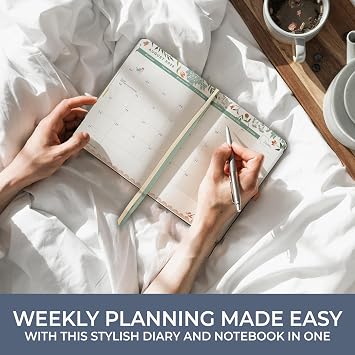 Boxclever Press Everyday 2026 Diary runs Jan - Dec'26. Diary 2026 Week to View with Dotted Note Pages. Compact & Light - The Perfect 2026 Planner & Notebook In One! 17 x 12.5cm