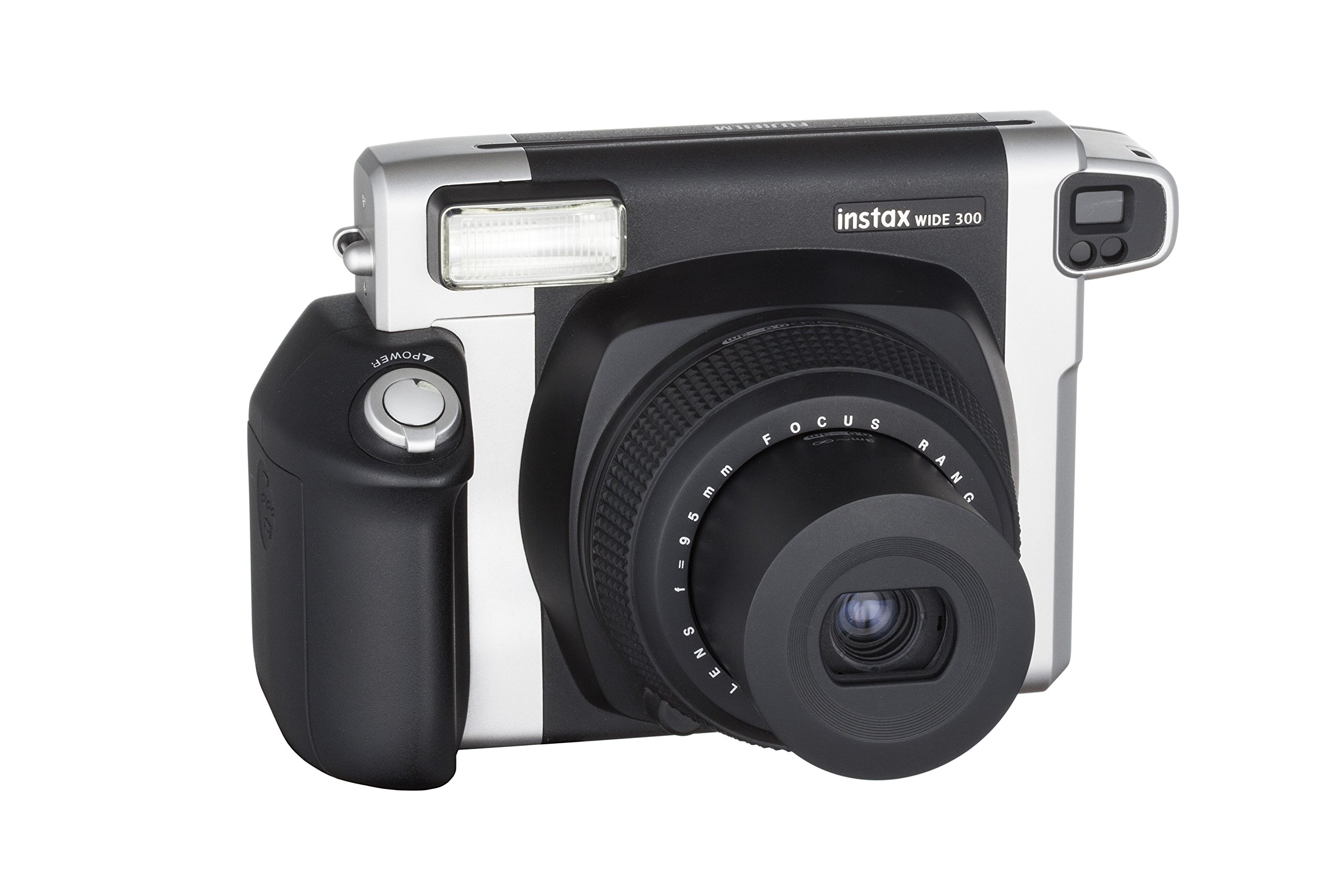 Fujifilm Instax Wide 300 Fotocamera Istantanea, per Foto Formato 62x99 mm, Nero/Argento