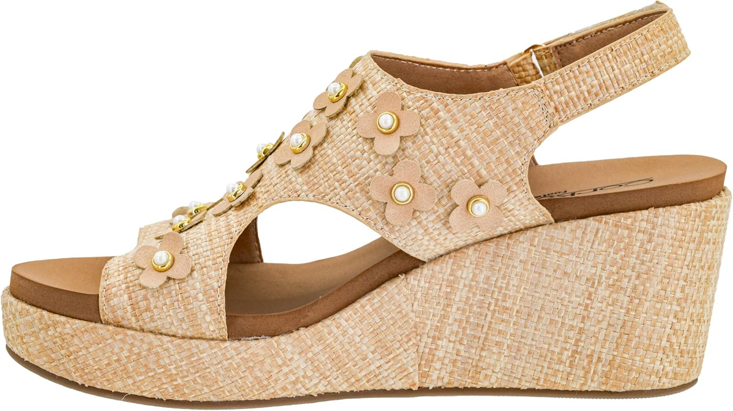 Corkys Footwear Womens Carley Wedges, Featuring Corkys EVA Foam Cushioned Insoles, A 2.5 Inch Heel, Lightweight For All Day Wear, And Hook And Loop Closure