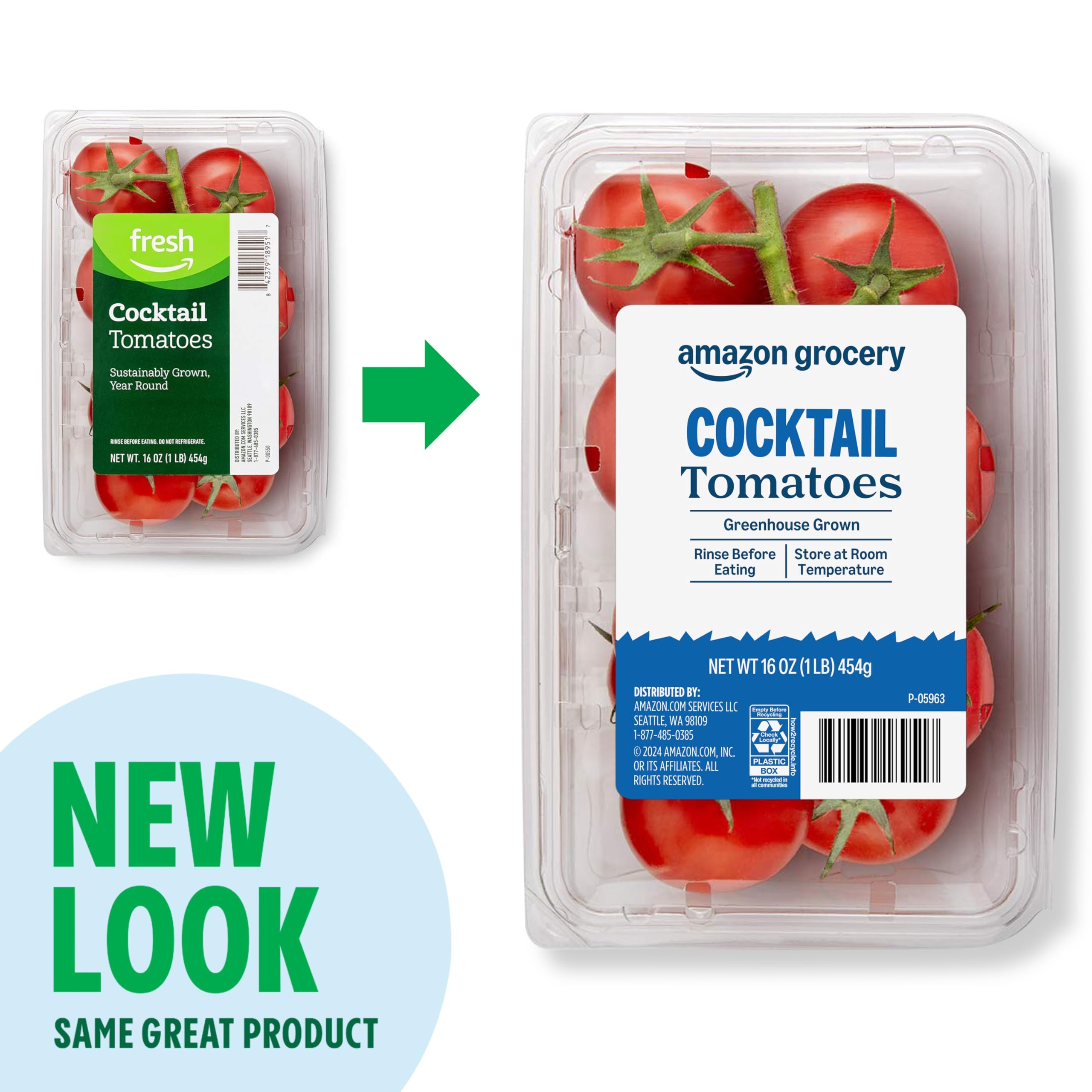 Amazon.com: Amazon Grocery, Cocktail Tomatoes, 16 Oz : Grocery