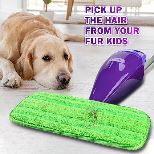 Miniatura 7 de Orighty Almohadillas reutilizables para trapeador compatibles con Swiffer WetJet  Recambio de microfibra lavable a máquina para limpieza del hogar