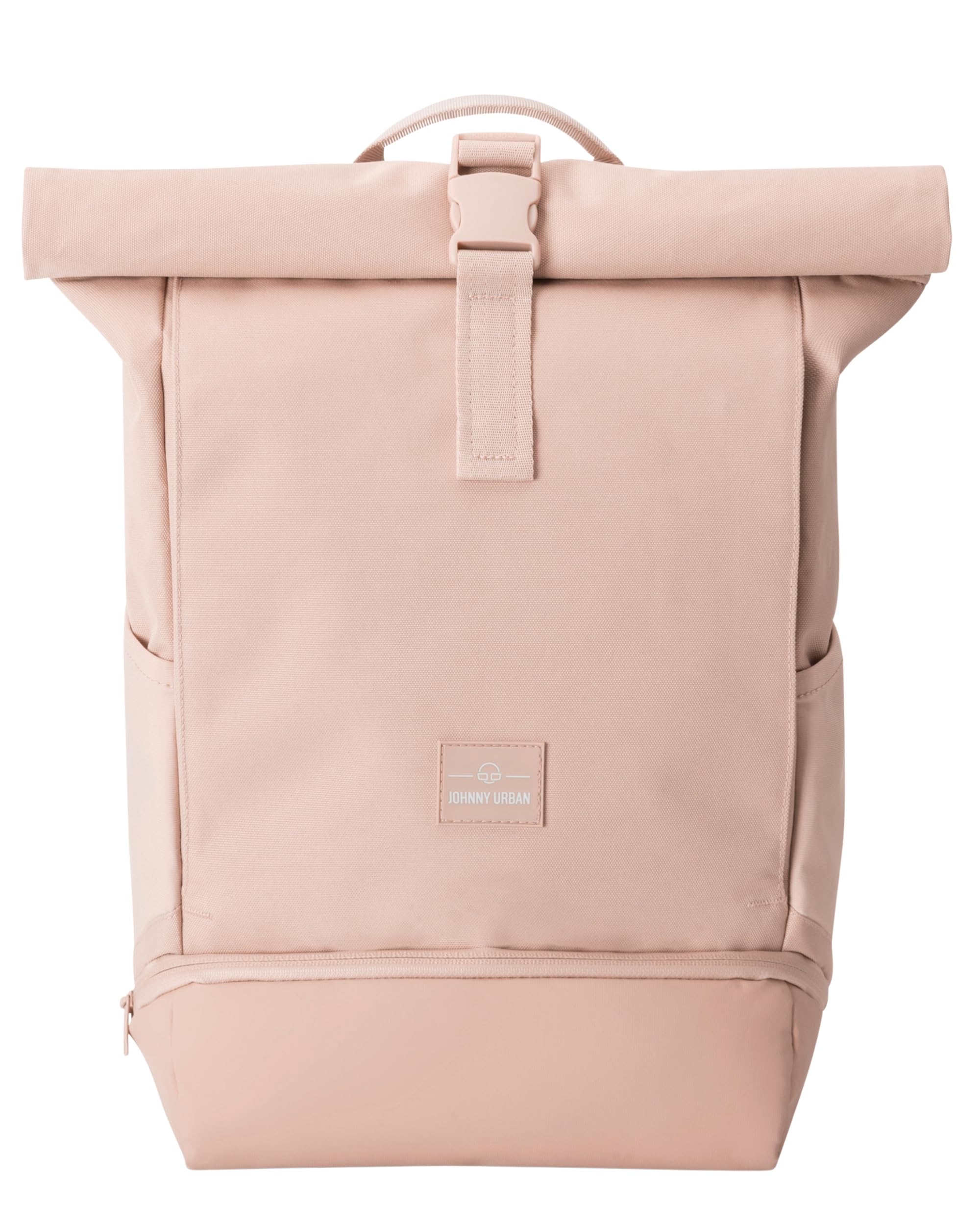 Johnny Urban Rucksack Damen Rosa - Allen Medium - Rolltop Mit Laptopfach für Uni Fahrrad Business - 15L - Wasserabweisend