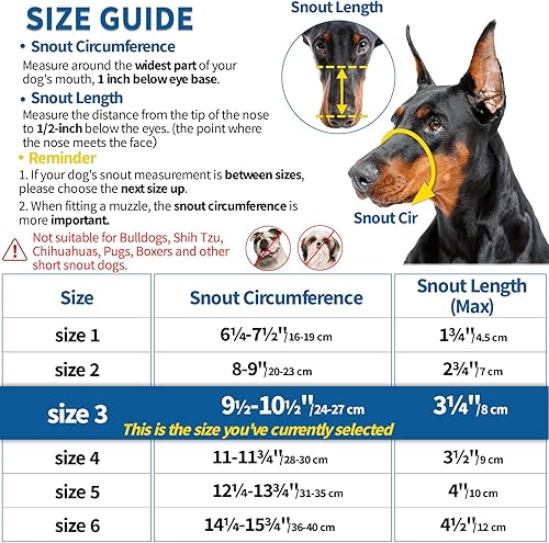 Miniatura 2 de Bozal de perro Barkless, Bozal de cesta antimordida y antimordisco, Cubierta de boca de jaula resistente y ligera para perros pequeños, medianos y