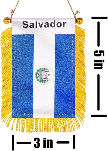 Miniatura 168 de ZXvZYT Bandera argentina colgante de ventana argentina de 3 x 5 pulgadas, mini banderas argentinas para decoración de espejo retrovisor, con ventosa