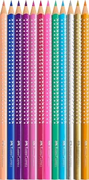 Faber-Castell Sparkle Colour Pencils - Tin of 12