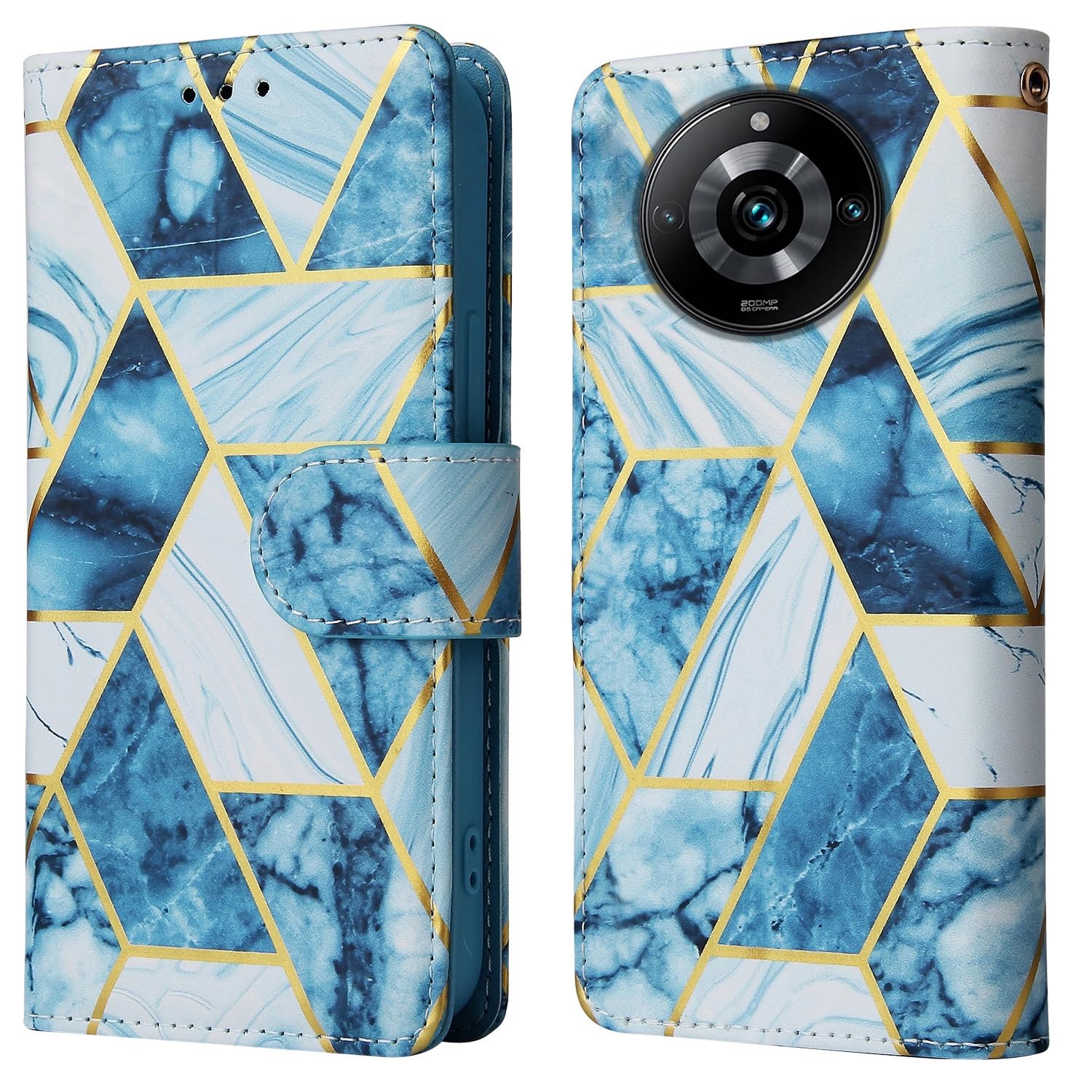 ClickCase Marble Series Faux Leather Back Case Card Holder Wallet with Magnetic Closure Flip Cover for Realme 11 Pro 5g (Marble Blue) ClickCase Marble Series Faux Leather Back Case Card Holder Wallet with Magnetic Closure Flip Cover for Realme 11 Pro 5g (Marble Blue)