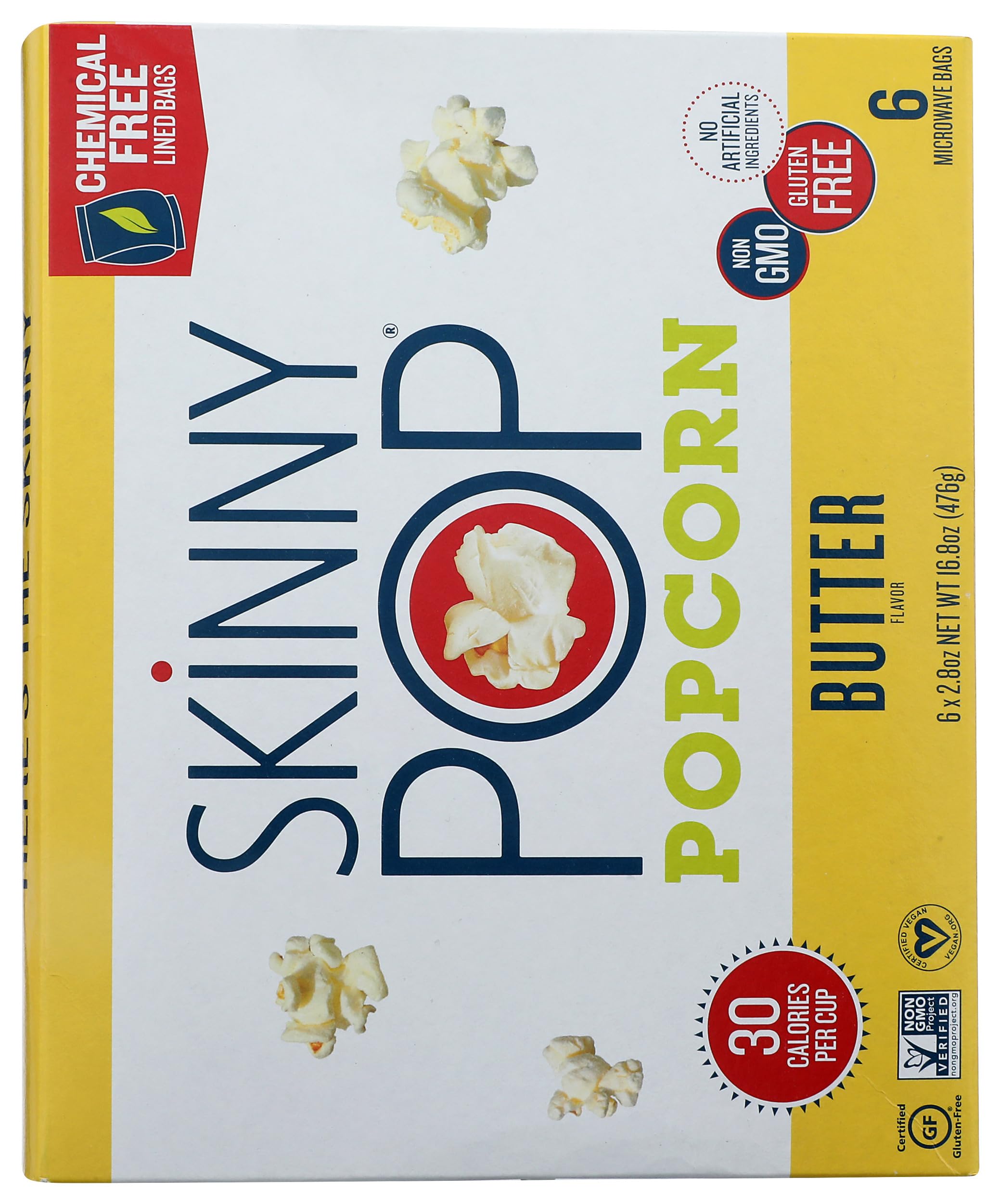 SKINNY POP Butter Microwave Popcorn 16 8 OZ — view 4