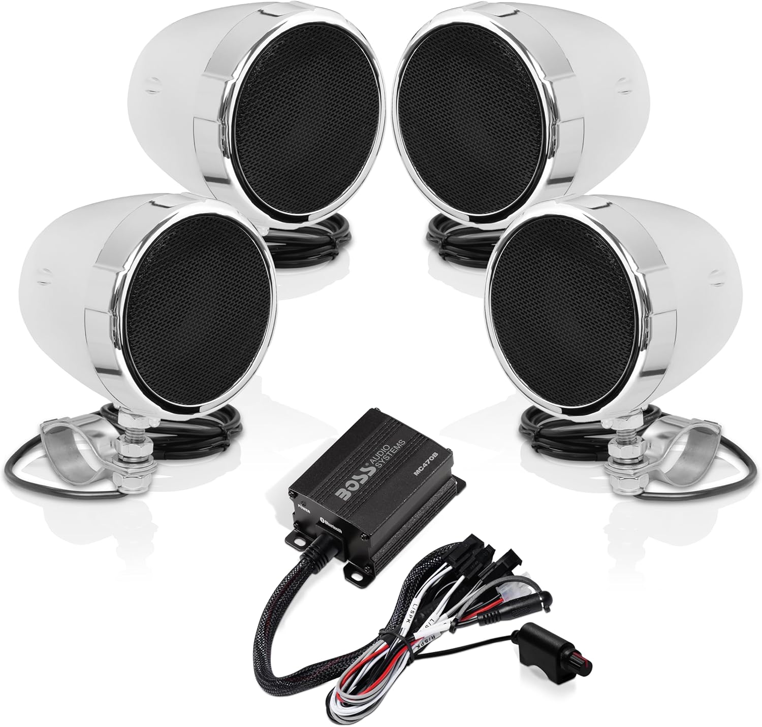 BOSS Audio Systems MC470B 3 Inch Motorcycle Full Range Speakers