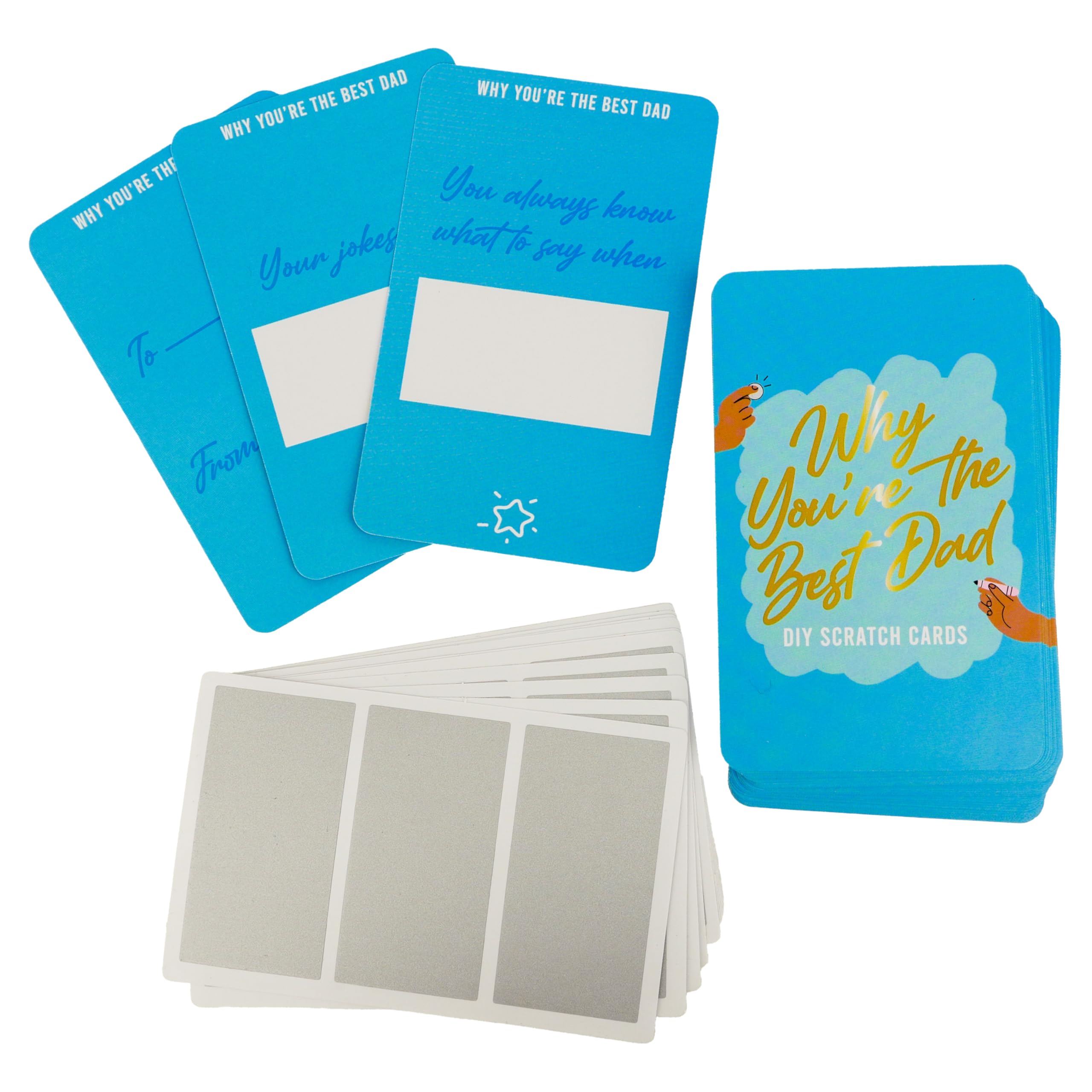 Amazon.com : Reasons Why You're the Best Dad - DIY Scratch Cards