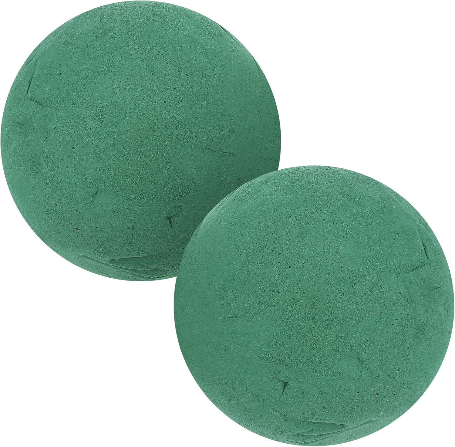 2Pcs Floral Foam Balls, 6 Inch Dry & Wet Floral Foam Sphere, DIY Craft Foam Plant Florist Foam for Flower Arrangement, Green Floral Foam Blocks for Wedding Birthday Parties Decor Flower Shop