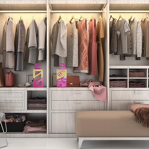 Miniatura 5 de Trampas de feromonas dobles eficaces y recargables, la solución definitiva para el control de polillas de la ropa y la despensa -4 unidades