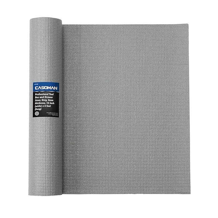 Buy CASOMAN Professional Tool Box and Drawer Liner, Grey, Easy Cut Non