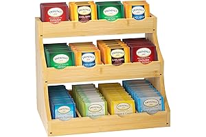 Bamboo Tea Display Organizer