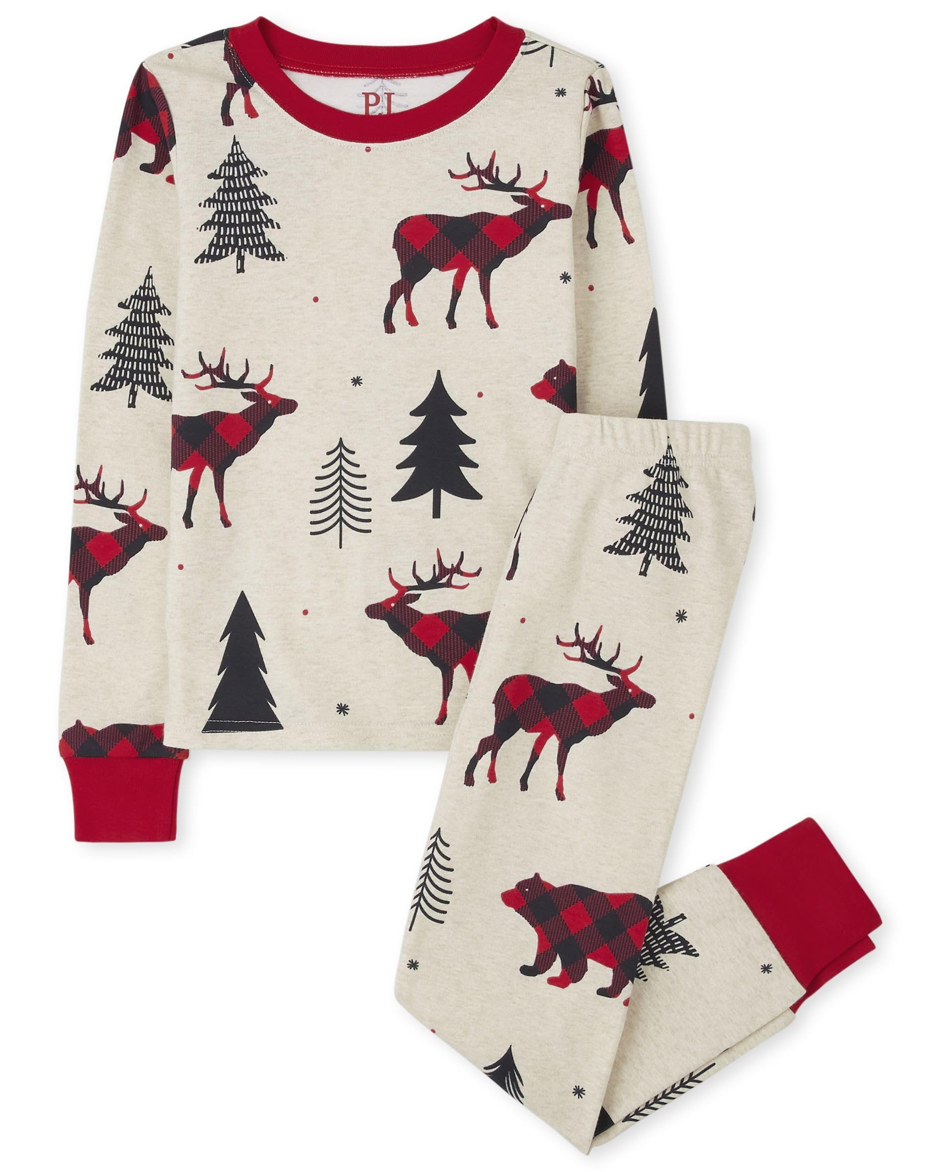 The Children's Place Family Matching Christmas Pajama Sets, Cotton