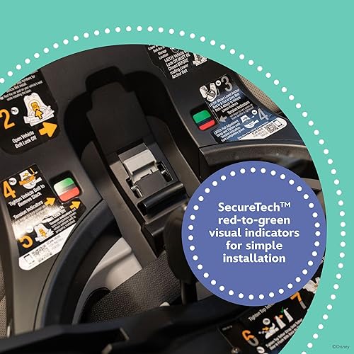 Miniatura 9 de Disney Baby Turn and Go - Asiento convertible todo en uno giratorio de 360 grados, diseño vintage de Mickey Mouse