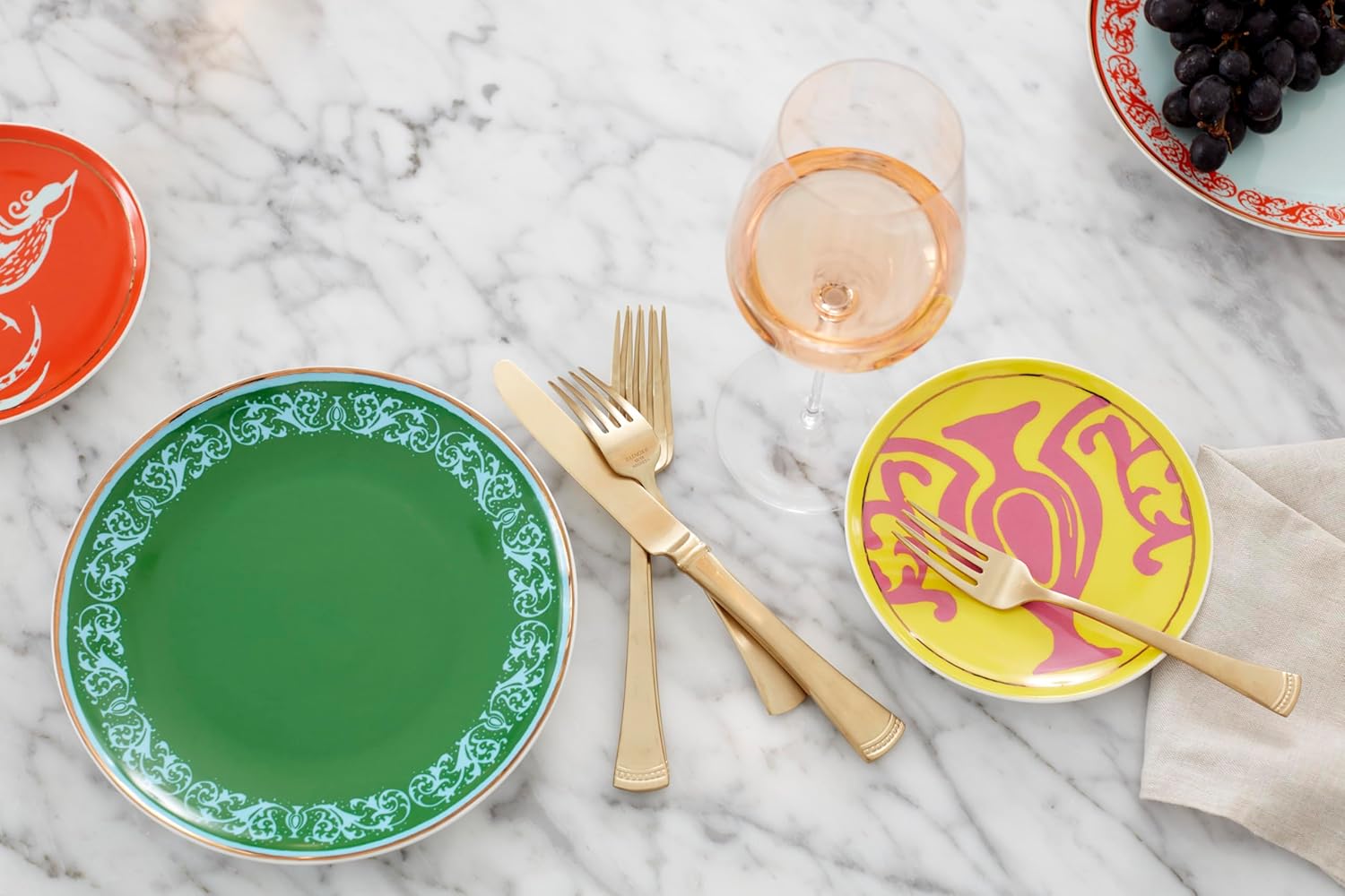 Lenox Silverware Set For 12, Portola Gold 20-Piece Flatware Set, Service For 4, Dishwasher Safe 18/10 Stainless Steel Silverware, Elegant Gold Satin Finish, Knives Spoons and Forks (Golden 20 Piece)