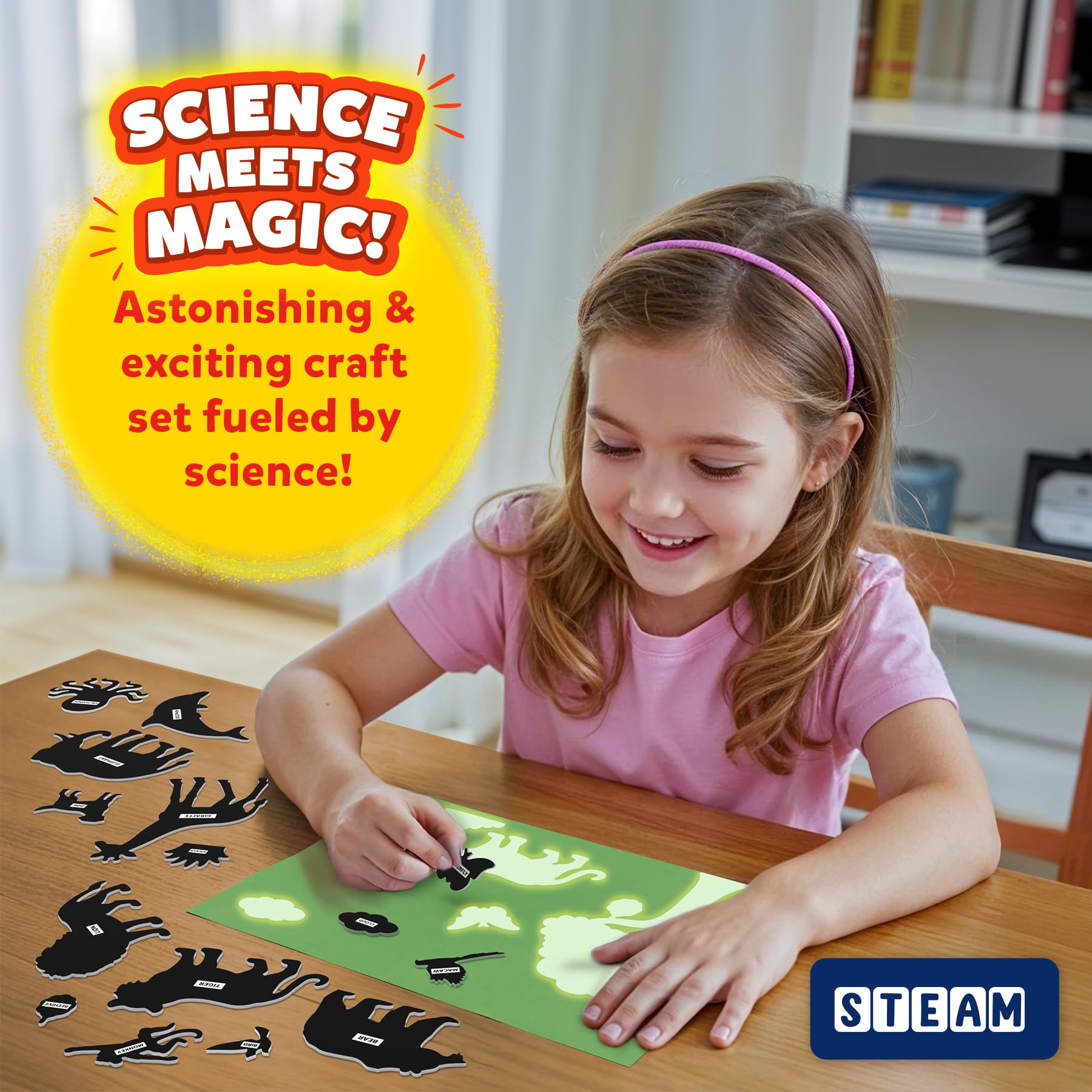 Skillmatics Sun Paper Art Kit, STEM Craft Kit for Kids with Decorative Paper Stencils & Markers, Create with Sunlight - Image 2