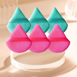 Juego de 6 esponjas de polvo triangulares sua...