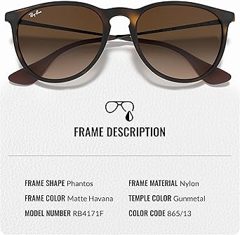Ray-Ban RB4171F サングラス 54mm 65/38G Amazon.com: Ray-Ban RB4171 Erika Color Mix Phantos Shape