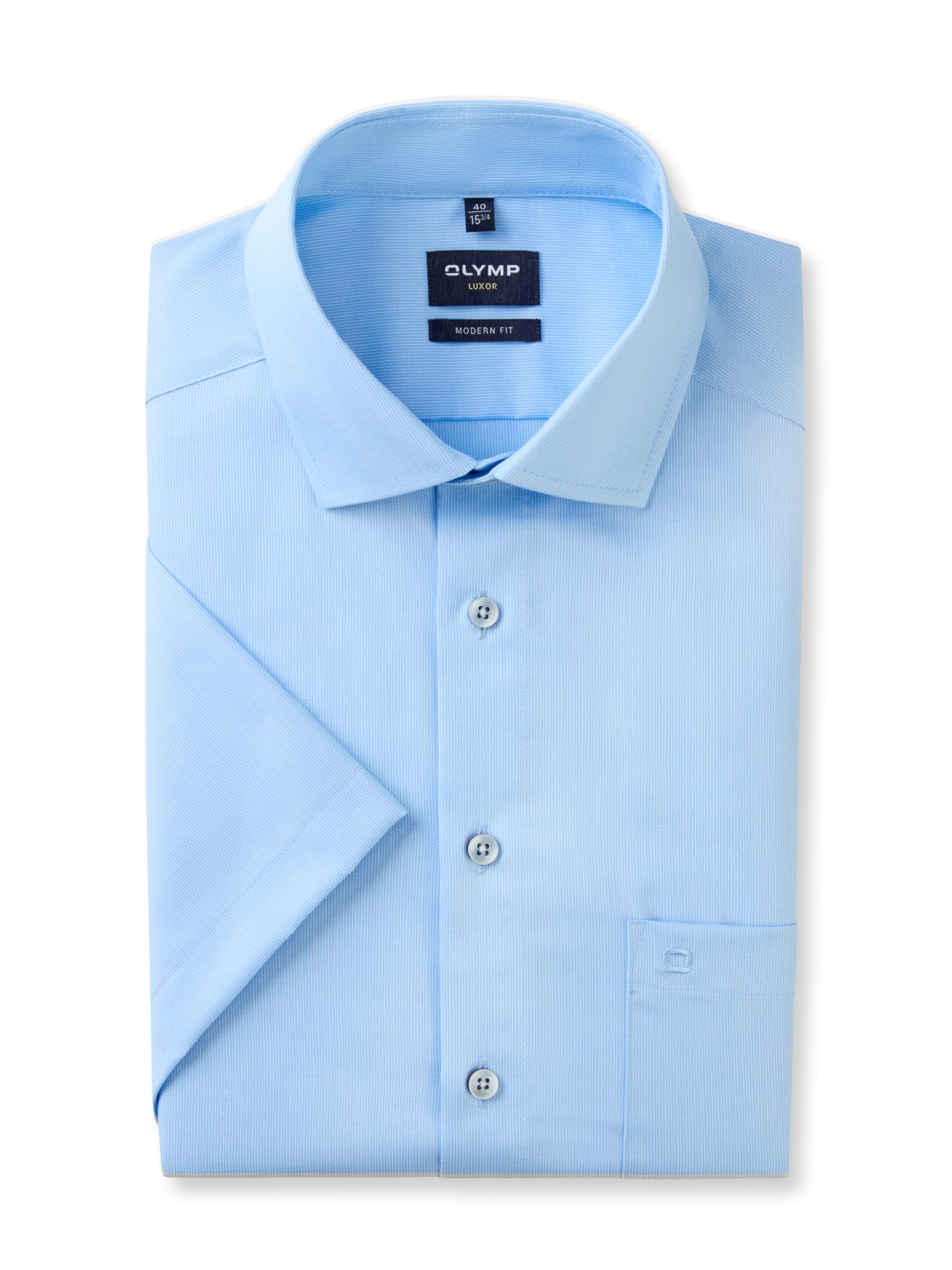 OLYMP Camicia Business Manica Lunga Level Five 24/Seven – Body Fit Modern Kent Marine 18 (40)