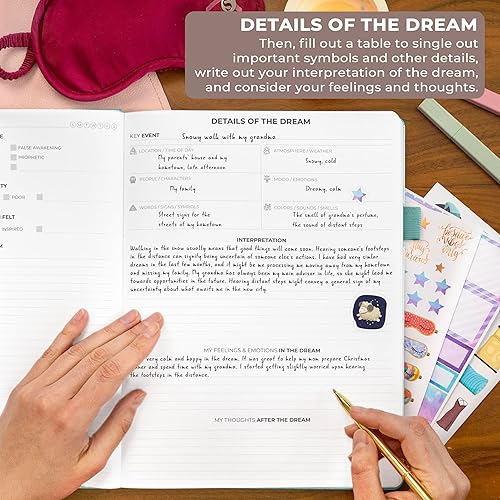 Miniatura 10 de Clever Fox Diario de sueños  Agenda de sueños guiada para mujeres, hombres y niños  Cuaderno de tapa dura para rastrear y analizar tus sueños y